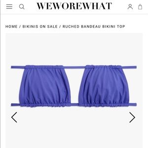 Ruched Bandeau Swim Suit Top